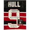 Image 2 : BOBBY HULL SIGNED BLACKHAWKS CCM HOCKEY JERSEY W/GOLDEN JET/HOF 1983 (BECKETT COA)