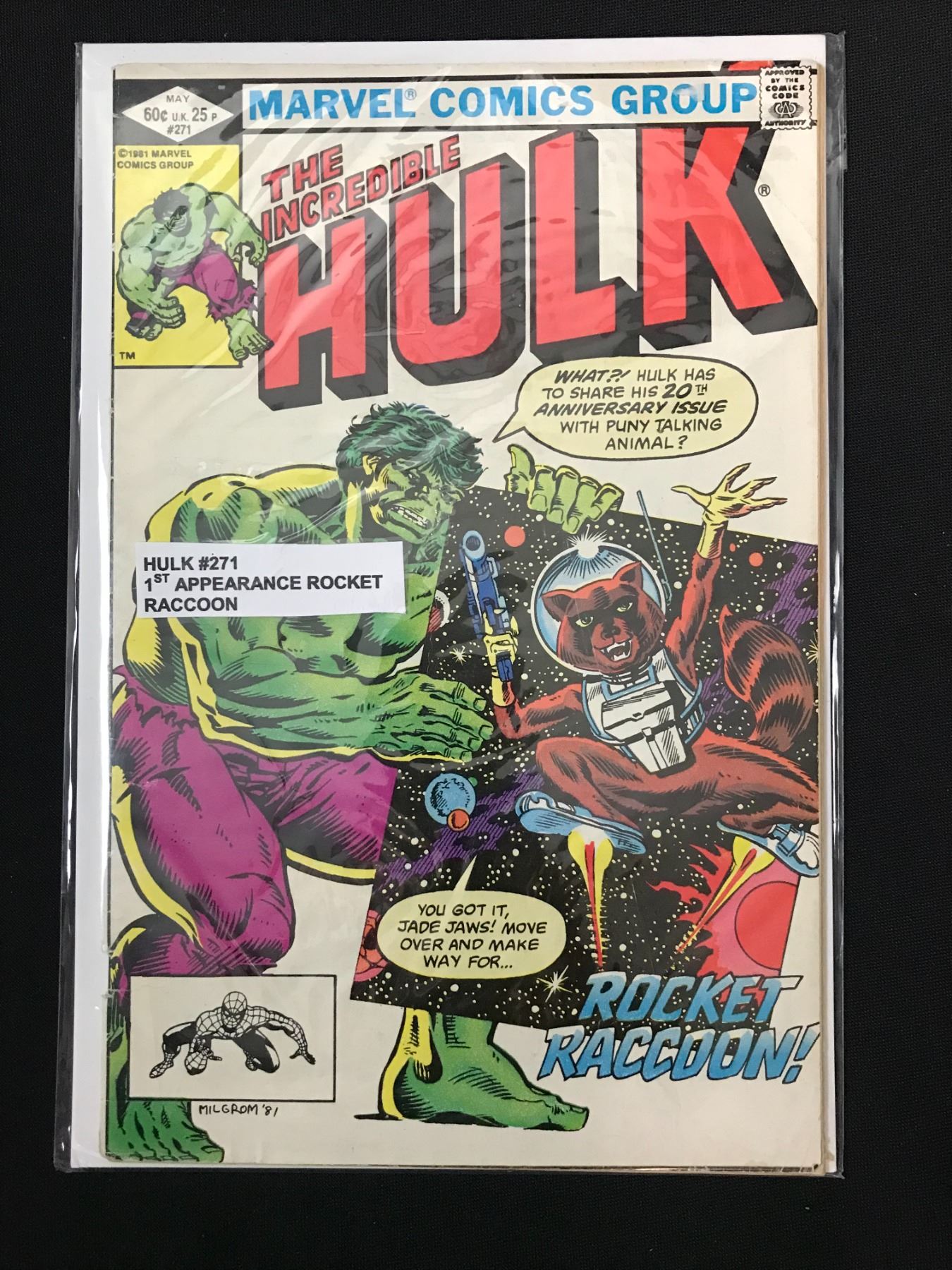 THE INCREDIBLE HULK NO.271 (MARVEL COMICS) 1st ROCKET RACCOON