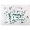 Image 1 : American Century (17) Romo, Rice, Bettis, Pederson Signed Pin Flag BAS