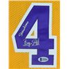 Image 2 : Byron Scott "Showtime" Authentic Signed Yellow Pro Style Jersey BAS Witnessed