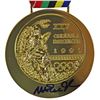 Image 1 : Magic Johnson Authentic Signed 1992 Dream Team Replica Gold Medal BAS Witnessed