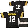 Image 1 : TERRY BRADSHAW SIGNED STEELERS PRO STYLE JERSEY (BECKETT COA)