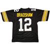 Image 2 : TERRY BRADSHAW SIGNED STEELERS PRO STYLE JERSEY (BECKETT COA)