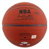 Image 3 : Magic Johnson & Kobe Bryant "2 Legends 10 Rings!" Signed Basketball (PSA & BAS)