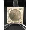 Image 1 : 1890  UNCIRCULATED  MORGAN SILVER DOLLAR .900 SILVER