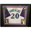 Image 1 : LUIS GONZALEZ SIGNED AND CUSTOM FRAMED JERSEY (BECKETT COA)