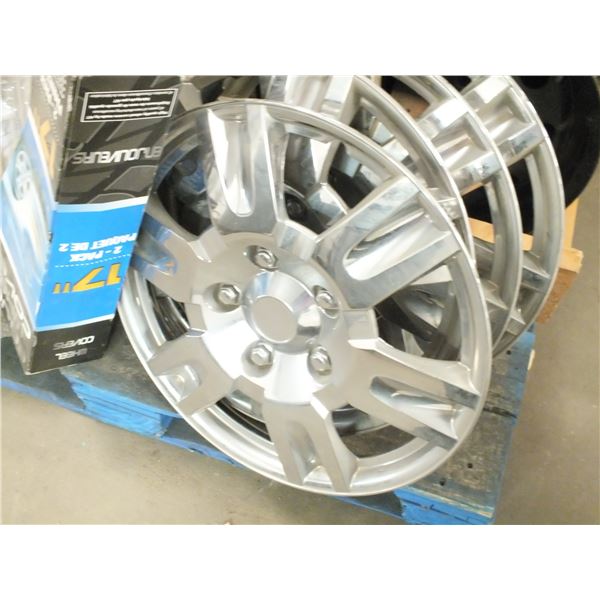 4 17" Rims & 5 Matching Hub Caps