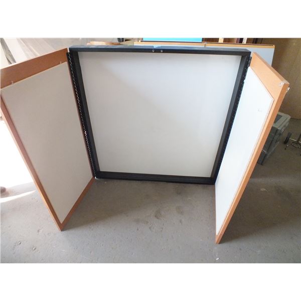 4 White Board Cabinets