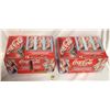 Image 1 : Two coca cola boxes and 24 cans