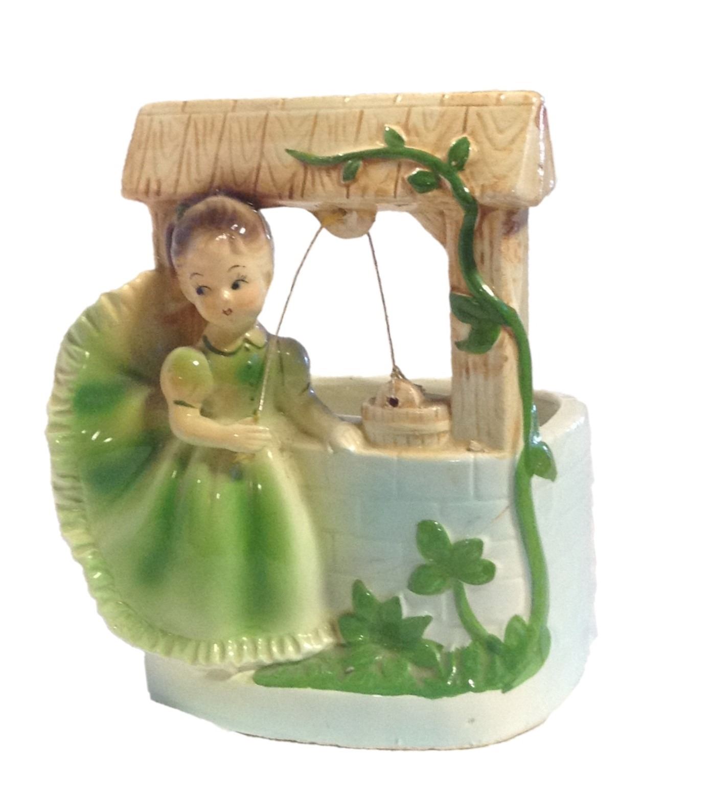Vintage Irish Lady Planter