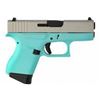 Image 1 : GLOCK 43 9MM ROBIN EGG BLUE/SATIN SLIDE 3.41"
