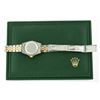 Image 9 : Rolex Ladies Two Tone Green Diamond & Emerald Datejust Wristwatch