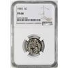 Image 1 : 1955 Proof Jefferson Nickel Coin NGC PF68