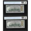 Image 2 : (2) Consec. 2017A $100 Federal Reserve Bank Notes PCGS Gem Unc. 65PPQ Fancy Serial