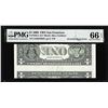 Image 1 : 2009 $1 Federal Reserve Note Inverted Back ERROR Fr.1934-L PMG Gem Uncirculated 66EPQ