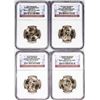 Image 1 : Lot of (4) 2007 & 2008 Presidential Dollar Coins NGC Certified