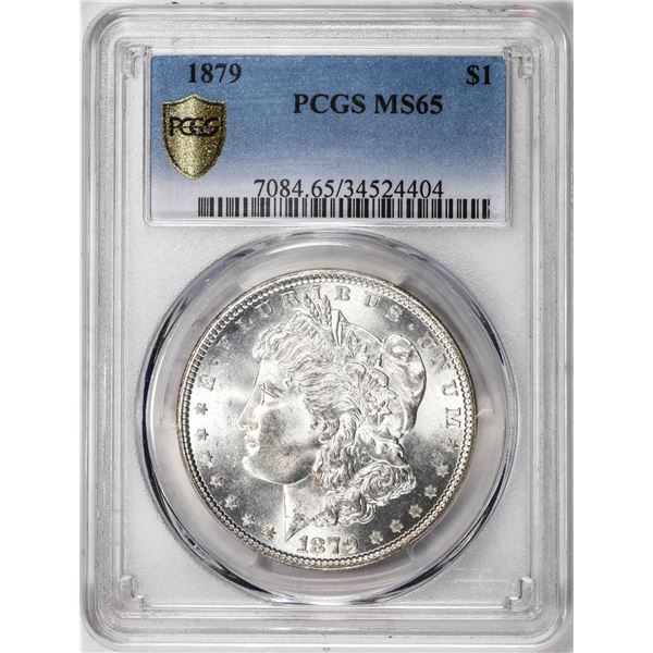 1879 $1 Morgan Silver Dollar Coin PCGS MS65