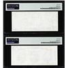 Image 2 : Set of Giori Test Note Washington & Lincoln Memorial PMG Choice Uncirculated 64