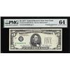 Image 1 : 1977 $5 Federal Reserve Printed Fold Over Error Note PMG Choice Uncirculated 64