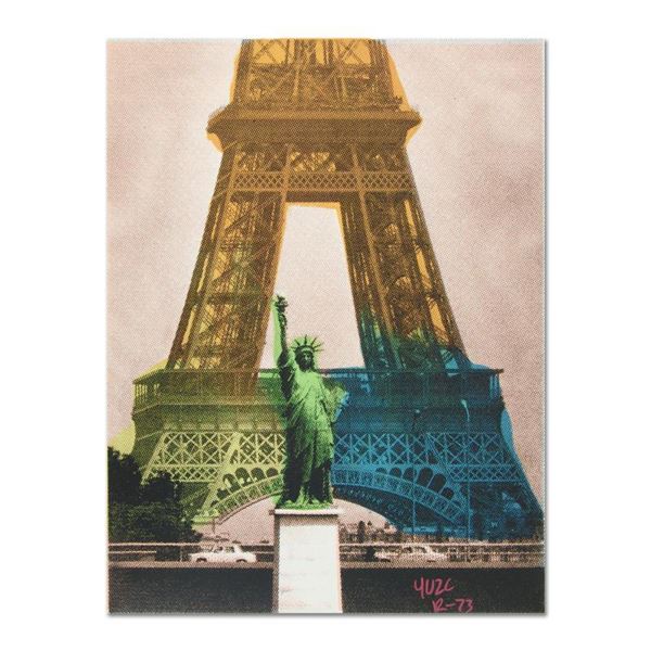  Ringo  Daniel Funes  Eiffel Tower  Original Mixed Media On Canvas