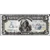 Image 1 : 1899 $5 Indian Chief Silver Certificate Note