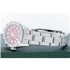 Image 6 : Rolex Ladies Stainless Steel Quickset Red Full Diamond Datejust Wristwatch