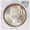 Image 1 : 1924-S $1 Peace Silver Dollar Coin