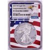 Image 1 : 2019-W $1 Proof American Silver Eagle Coin NGC PF70 Ultra Cameo Congratulations Flag