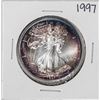 Image 1 : 1997 $1 American Silver Eagle Coin Amazing Toning