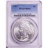 Image 1 : 1927 $1 Peace Silver Dollar Coin PCGS MS64