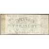 Image 2 : 1862 $10 Arkansas Treasury Warrant Little Rock, AR Obsolete Note