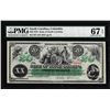 Image 1 : 1872 $20 State of South Carolina Obsolete Note PMG Superb Gem Unc 67EPQ