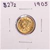Image 1 : 1905 $2 1/2 Liberty Head Quarter Eagle Gold Coin