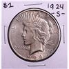 Image 1 : 1924-S $1 Peace Silver Dollar Coin