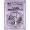 Image 1 : 1991 $1 American Silver Eagle Coin PCGS MS69 First Strike