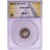 Image 1 : 1916-D Mercury Dime Coin ANACS VG8