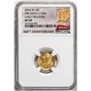 Image 1 : 2016-W Mercury Dime Gold Centennial Commemorative Coin NGC SP70 Early Releases