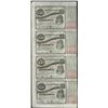 Image 1 : Uncut Sheet of (4) State of Louisiana Baby Bond Obsolete Notes