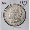 Image 1 : 1878-CC $1 Morgan Silver Dollar Coin