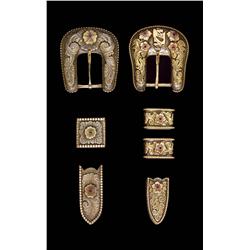 Pair of Dale A Harris Buckle Sets & Belts