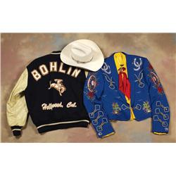 Mickey Dawes Clothing, Cowboy Hat with Bohlin Hatband and Jewelry