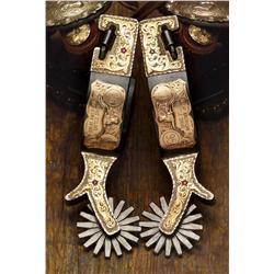 Marlin Spurgeon Silver & Gold Spurs