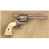 Image 1 : Engraved Colt .45 with Pearl Grips and Tooled Leather Gun Rig
