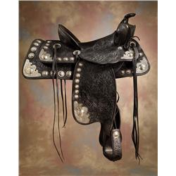Fancy Black Show Saddle