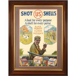 SHOT-US SHELLS Stone Litho Ad Poster