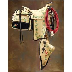 Roy Rogers' Personal Plastic Rose Parade Saddle