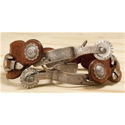 Roy Rogers' Personal Bohlin Spurs on his Custom-Made Eagle Boots