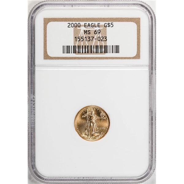 2000 $5 American Gold Eagle Coin NGC MS69