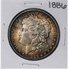 Image 1 : 1886 $1 Morgan Silver Dollar Coin Nice Toning