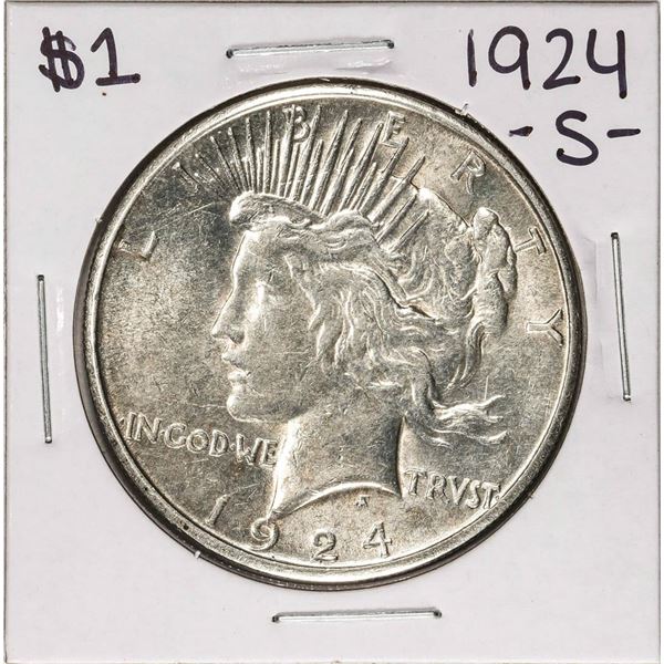 1924-S $1 Peace Silver Dollar Coin